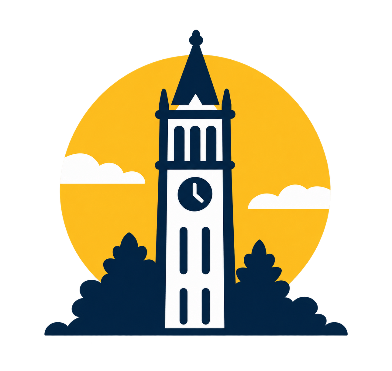Campanile at sunset